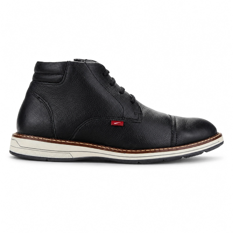 BOTIN FERRACINI HOMBRE 6153 KINGSTON NEGRO CASUAL - 1
