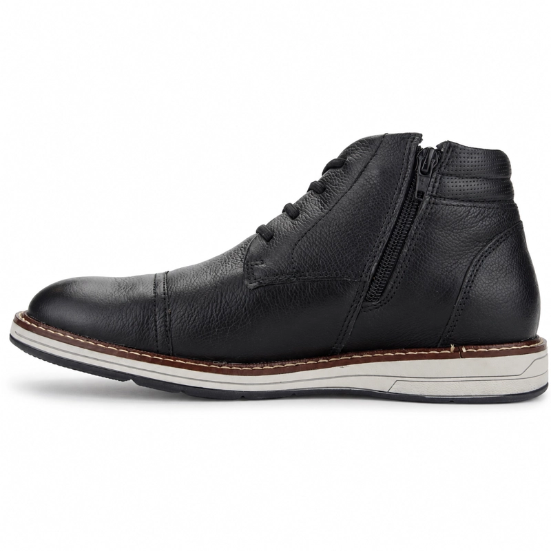 BOTIN FERRACINI HOMBRE 6153 KINGSTON NEGRO CASUAL - 2