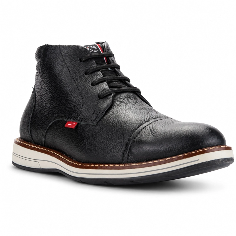 BOTIN FERRACINI HOMBRE 6153 KINGSTON NEGRO CASUAL - 3