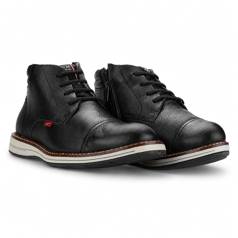 BOTIN FERRACINI HOMBRE 6153 KINGSTON NEGRO CASUAL - 5