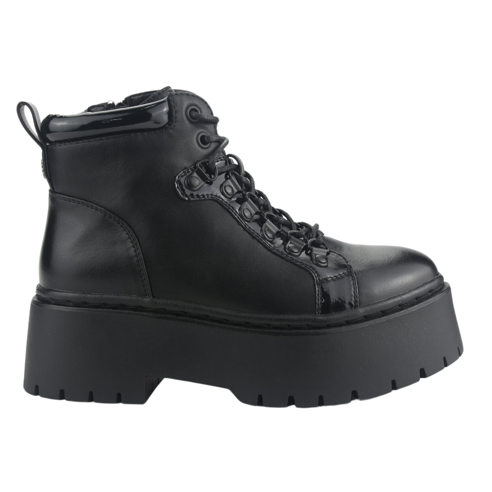 BOTIN CHALADA MUJER RUST-21 NEGRO PLATAFORMA - 1