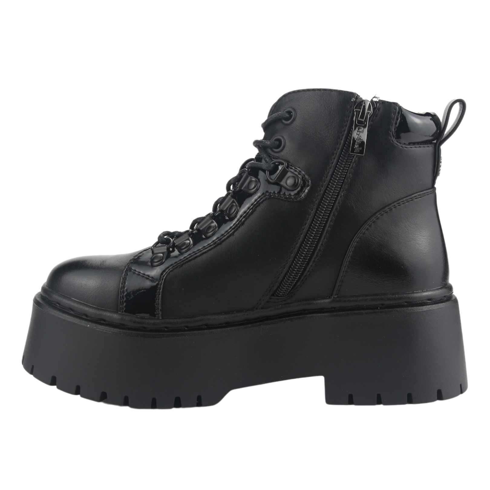 BOTIN CHALADA MUJER RUST-21 NEGRO PLATAFORMA - 2