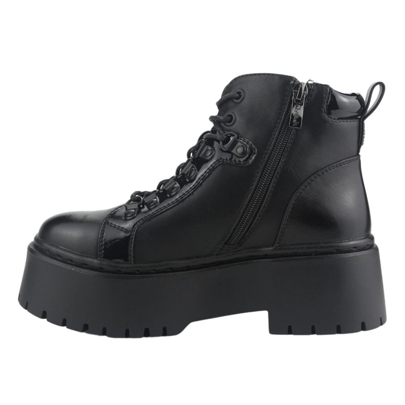 BOTIN CHALADA MUJER RUST-21 NEGRO PLATAFORMA - 2
