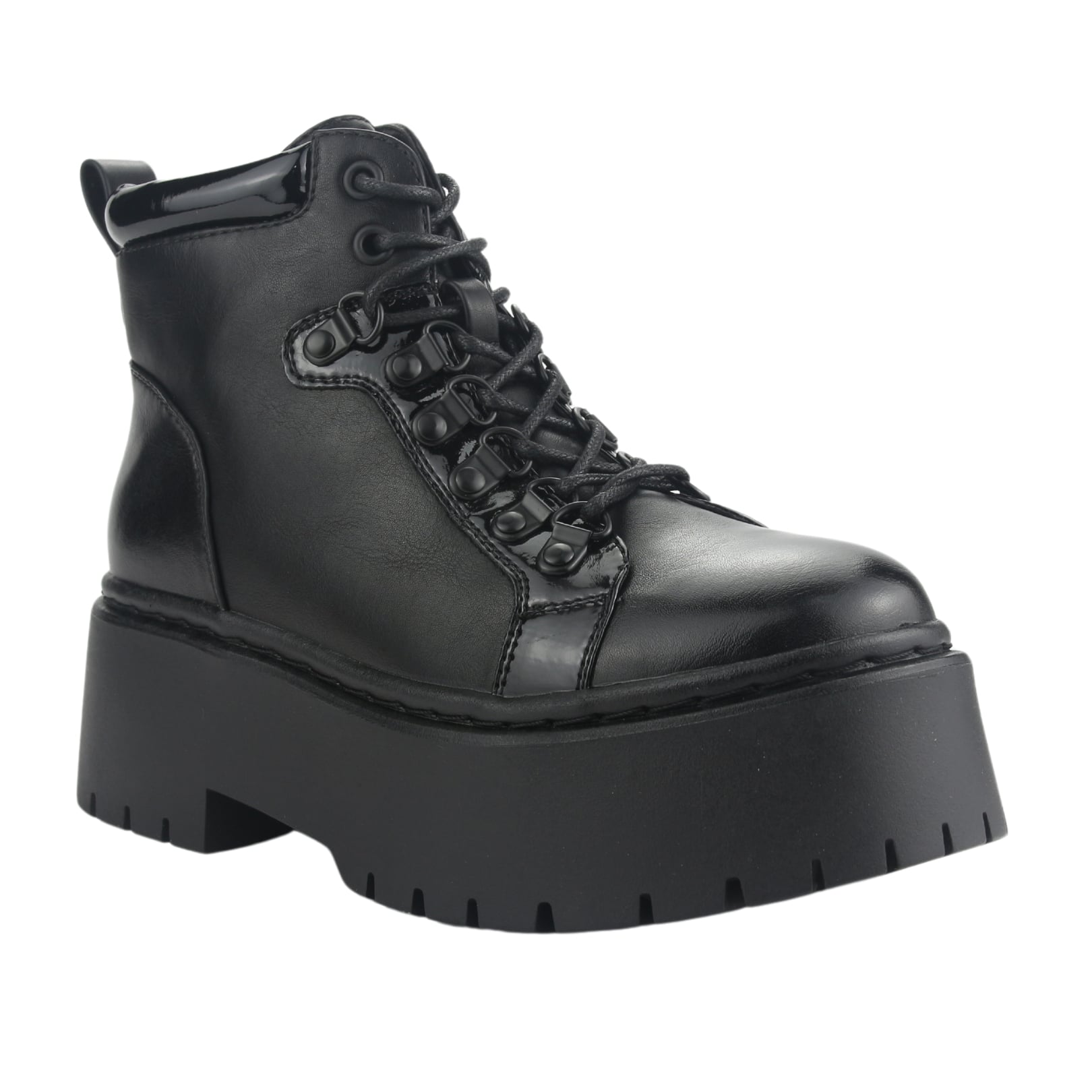 BOTIN CHALADA MUJER RUST-21 NEGRO PLATAFORMA - 3