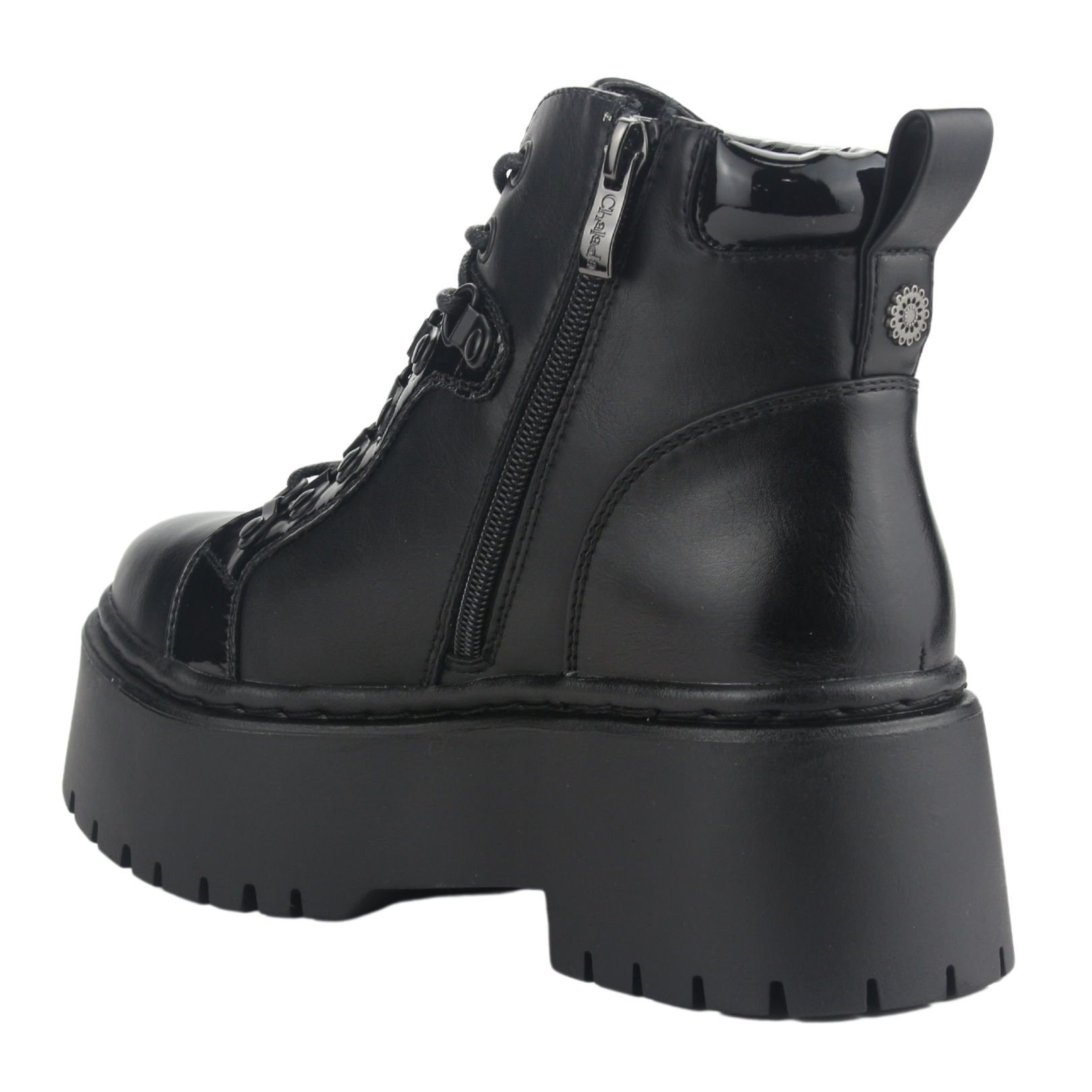 BOTIN CHALADA MUJER RUST-21 NEGRO PLATAFORMA - 4