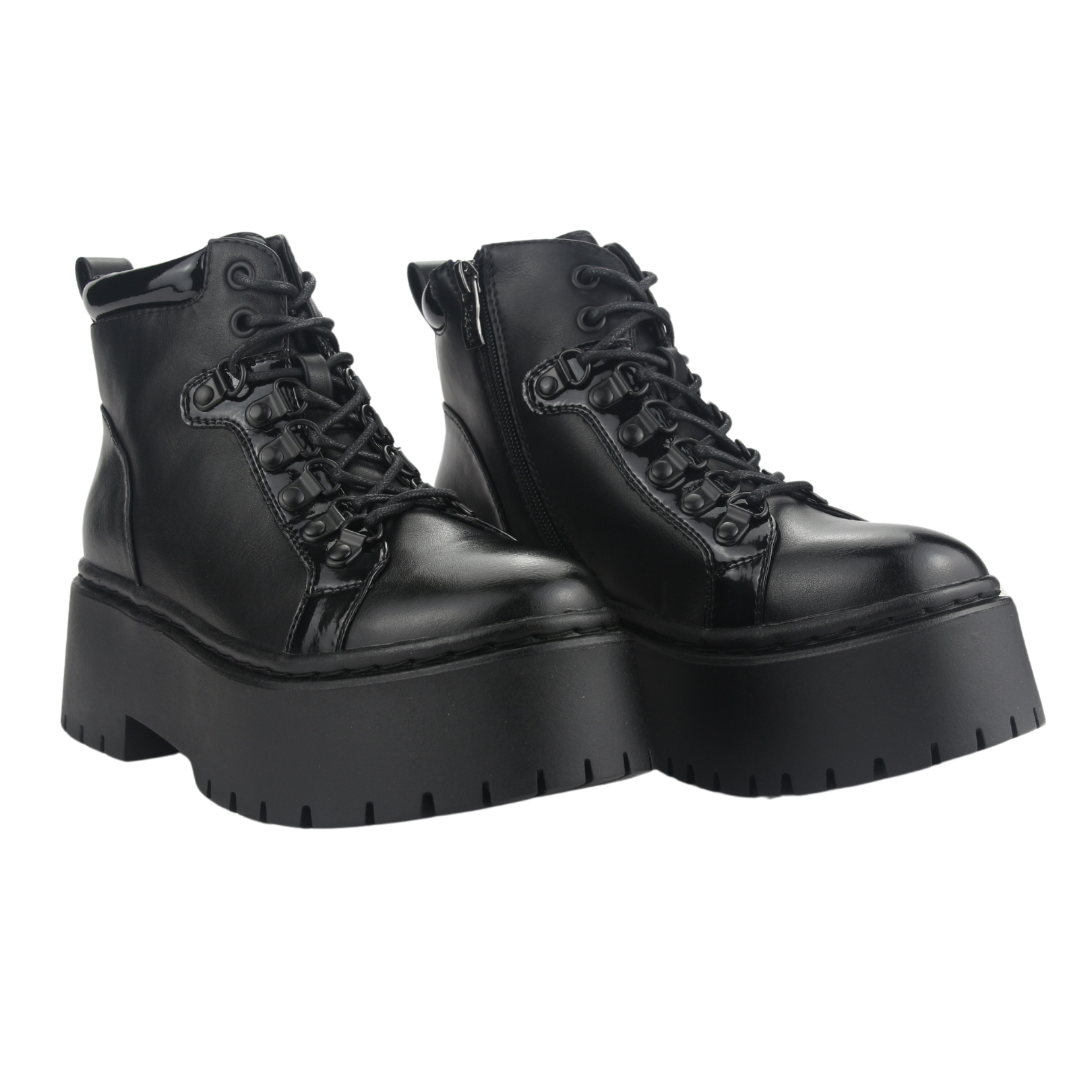BOTIN CHALADA MUJER RUST-21 NEGRO PLATAFORMA - 5