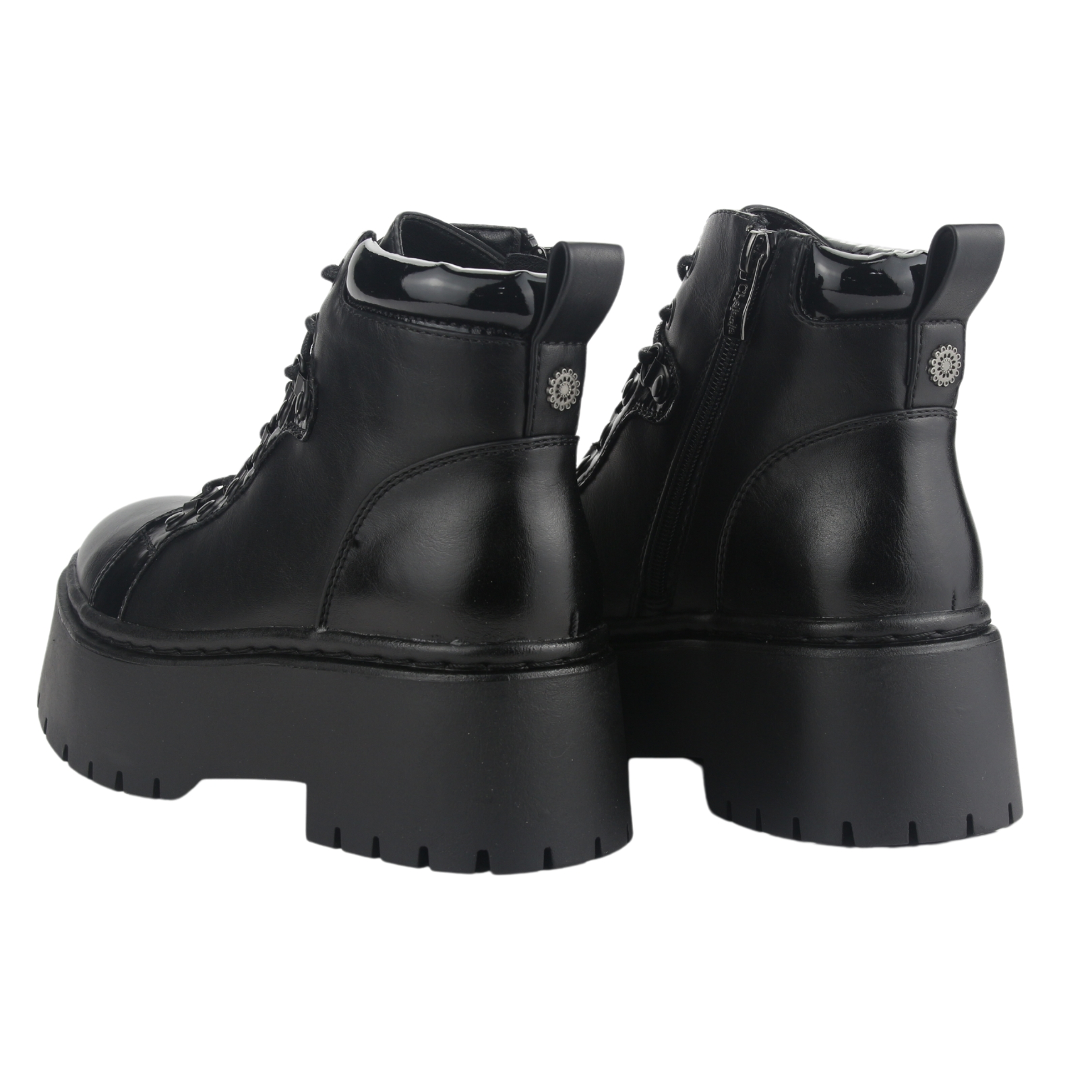 BOTIN CHALADA MUJER RUST-21 NEGRO PLATAFORMA - 6