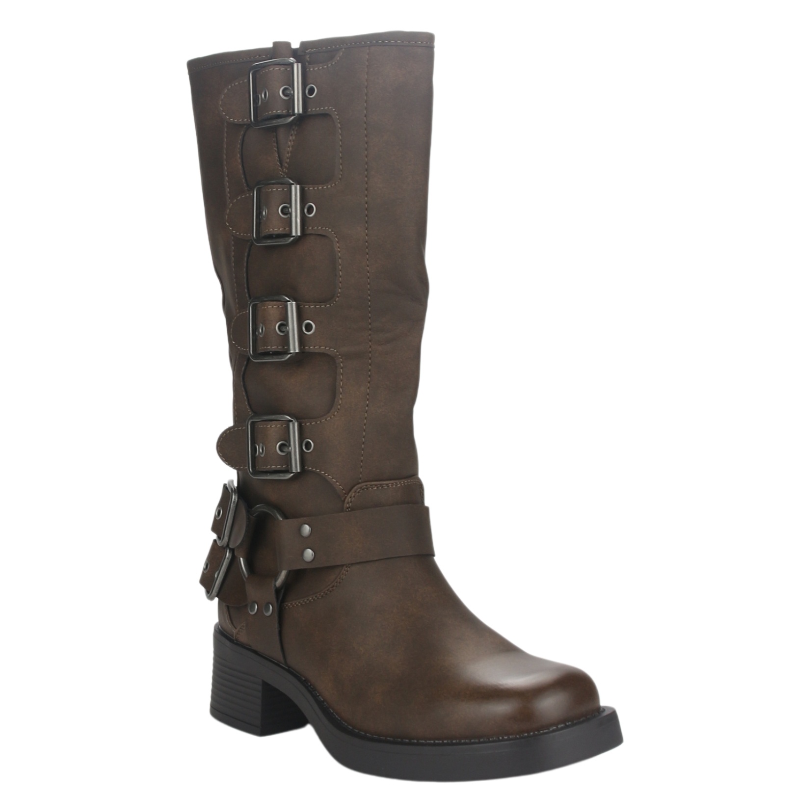BOTA CHALADA MUJER BIKER-2 CAFE  CASUAL - 3