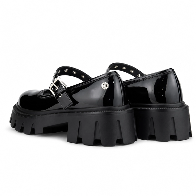 ZAPATO CHALADA MUJER JOING-1 NEGRO PLATAFORMA - 2