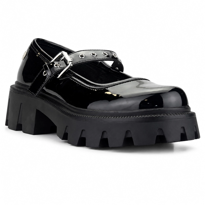 ZAPATO CHALADA MUJER JOING-1 NEGRO PLATAFORMA - 3