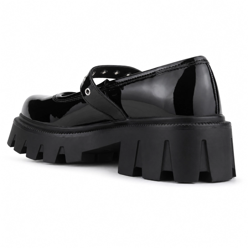 ZAPATO CHALADA MUJER JOING-1 NEGRO PLATAFORMA - 4