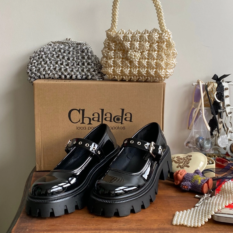 ZAPATO CHALADA MUJER JOING-1 NEGRO PLATAFORMA - 4
