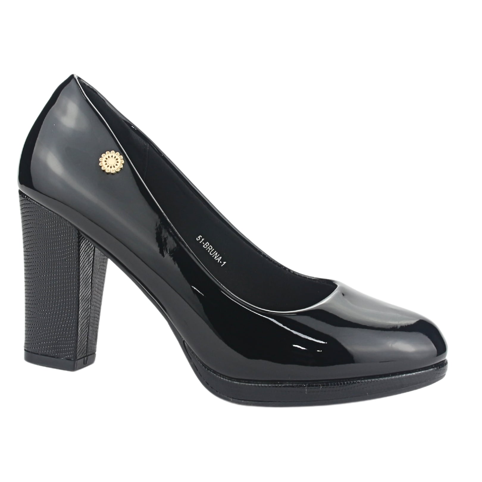 ZAPATO CHALADA MUJER BRUNA-1 NEGRO CASUAL - 1