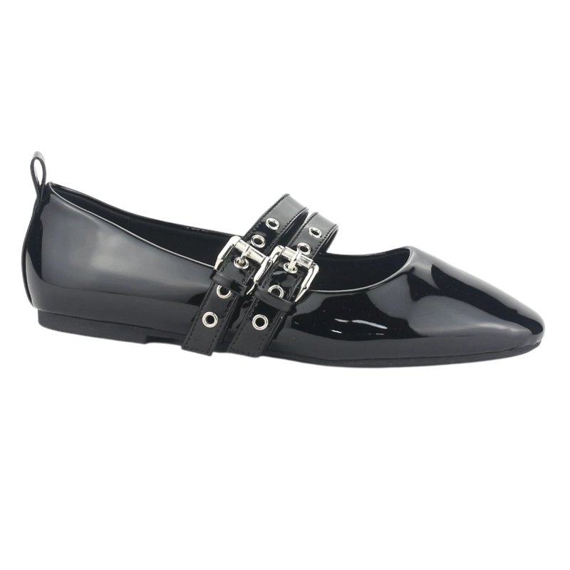 BALLERINA CHALADA MUJER MIU-3 V NEGRO CASUAL - 1