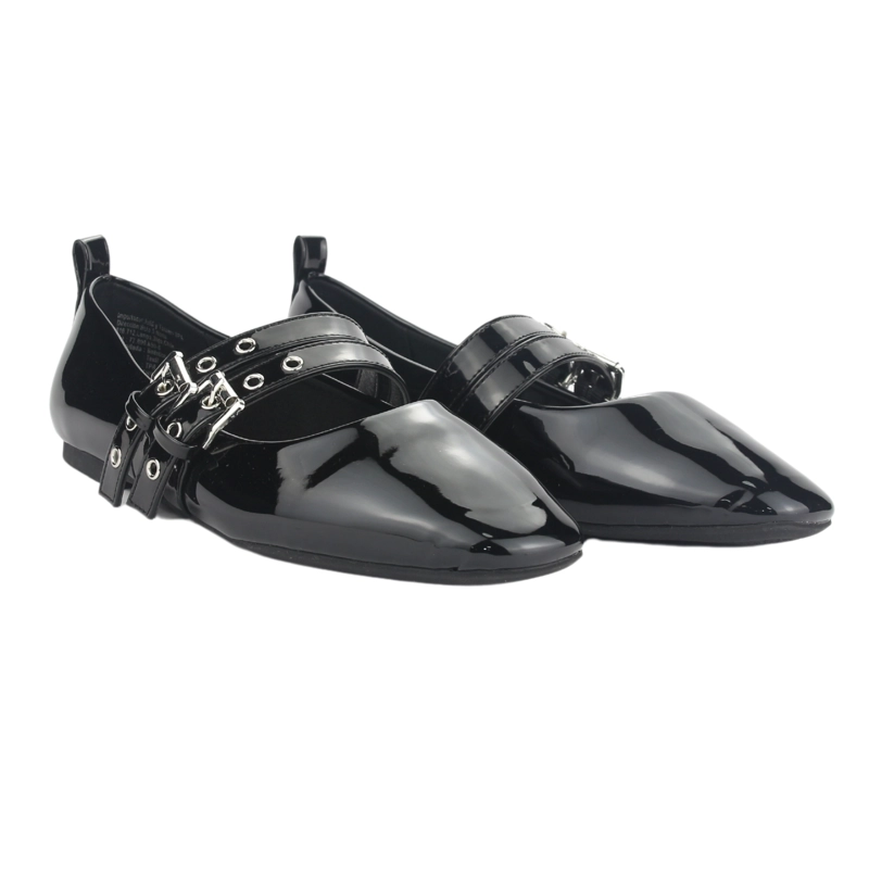 BALLERINA CHALADA MUJER MIU-3 V NEGRO CASUAL - 5