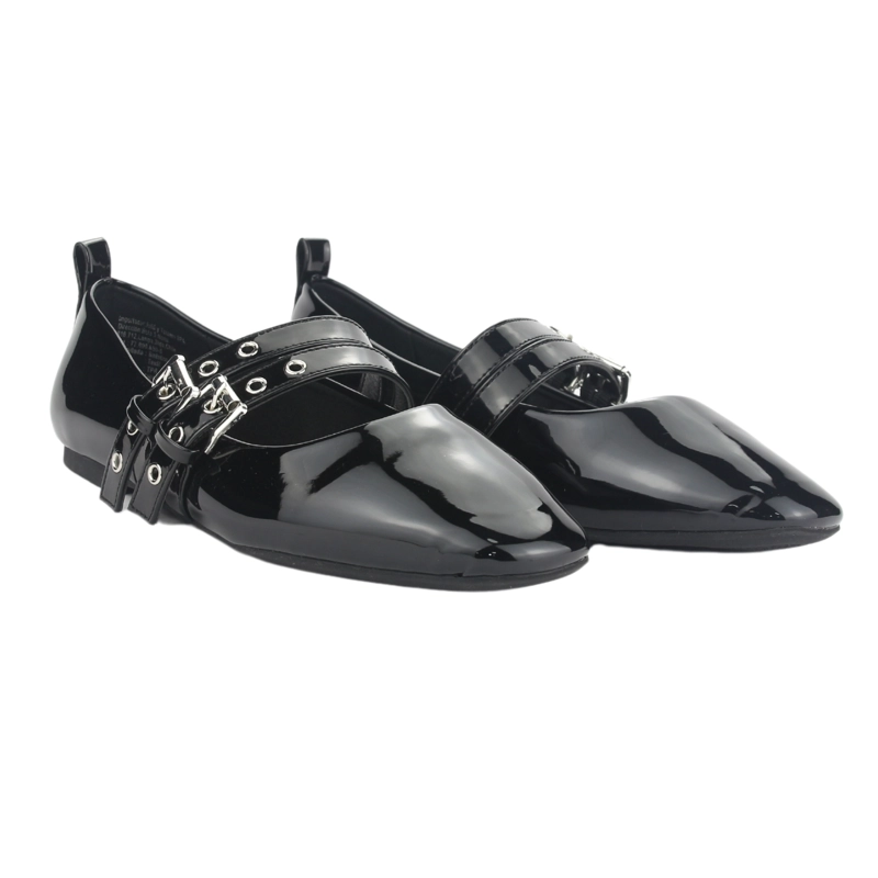 BALLERINA CHALADA MUJER MIU-3 V NEGRO CASUAL - 5