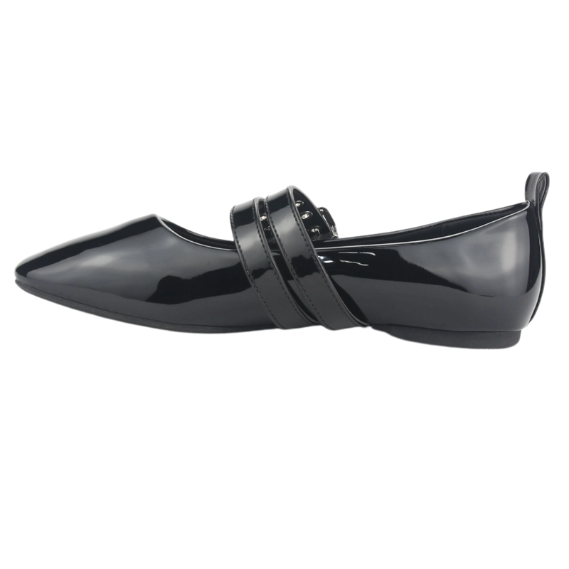 BALLERINA CHALADA MUJER MIU-3 V NEGRO CASUAL - 7