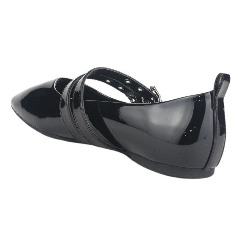 BALLERINA CHALADA MUJER MIU-3 V NEGRO CASUAL - 9