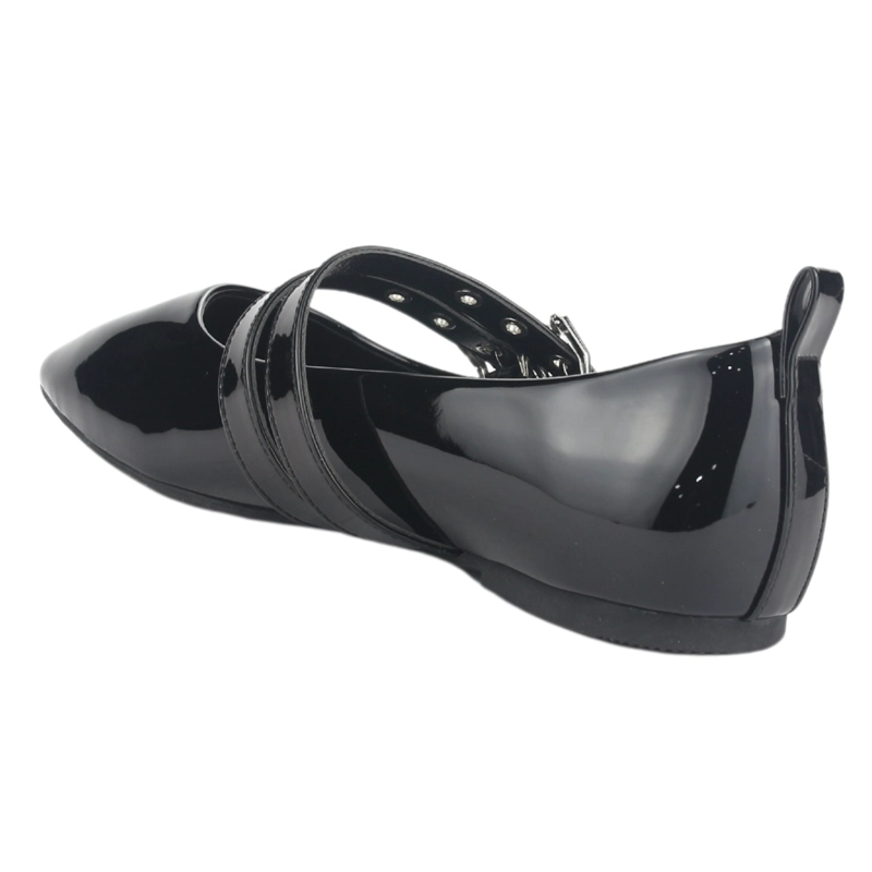 BALLERINA CHALADA MUJER MIU-3 V NEGRO CASUAL - 9