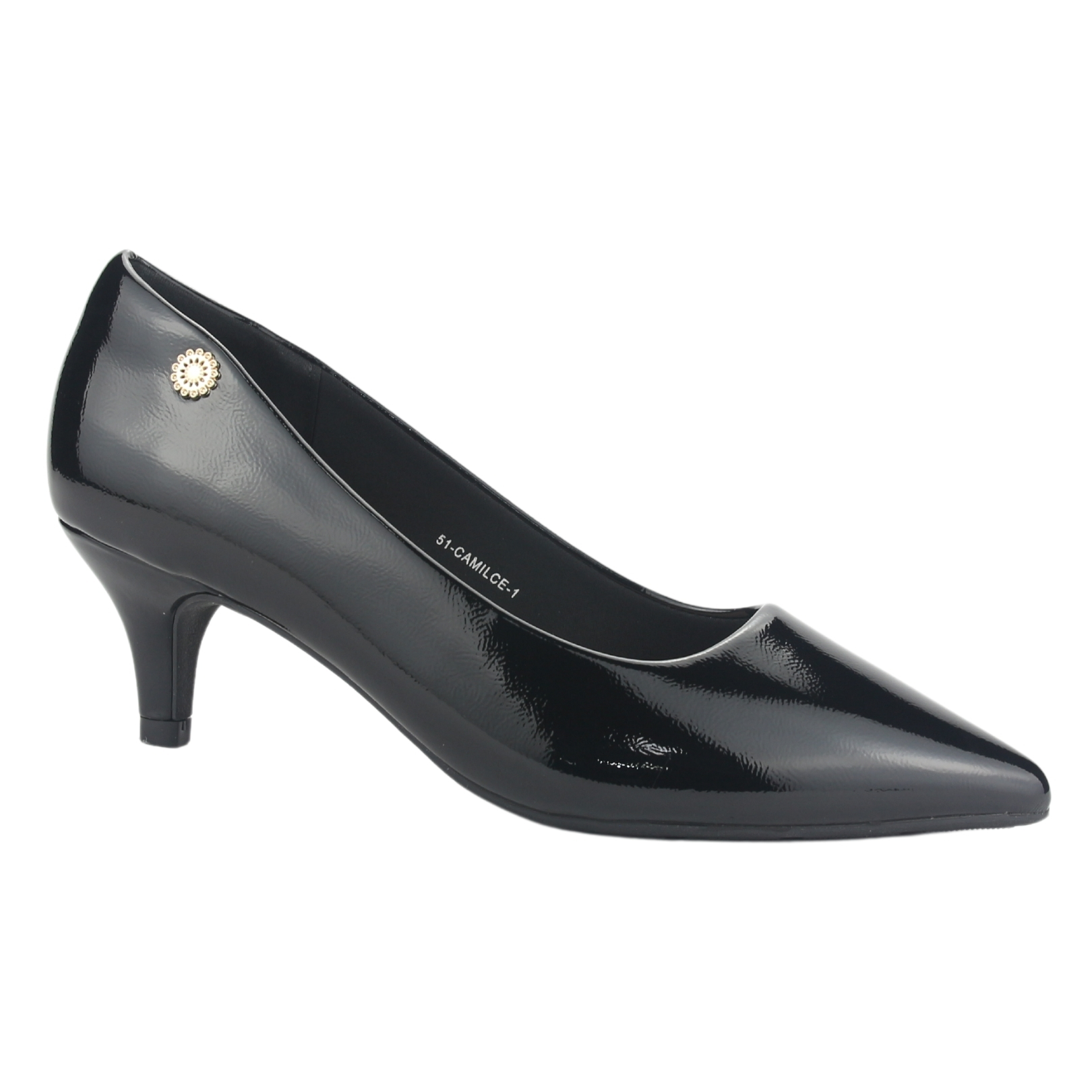 ZAPATO CHALADA MUJER CAMILLE-1 V NEGRO CASUAL - 1
