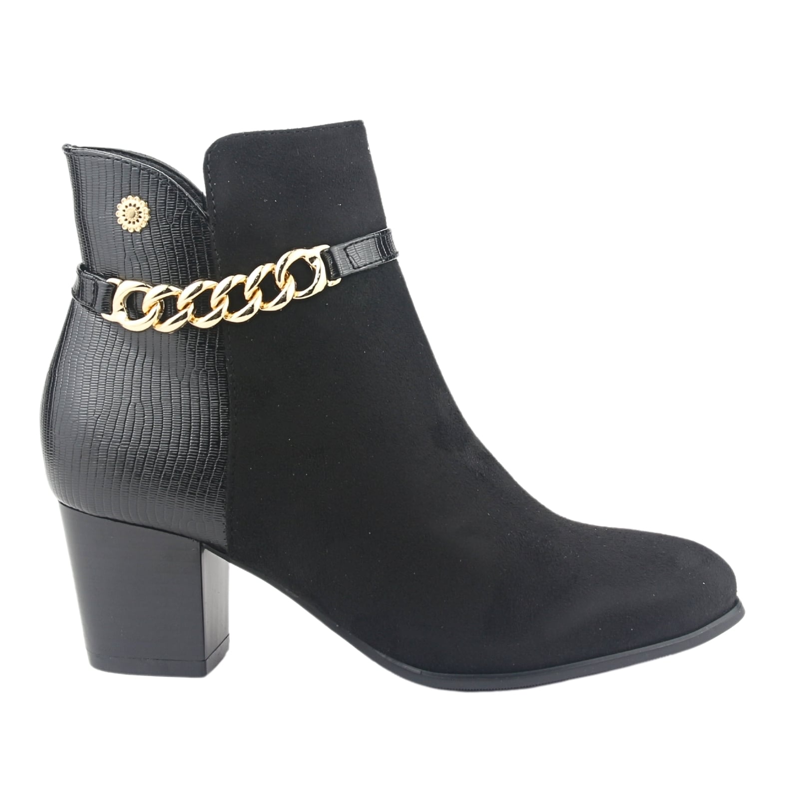 BOTIN CHALADA MUJER COSTA-1 NEGRO CASUAL - 1