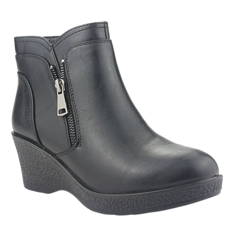 BOTIN CHALADA MUJER WINDY-2 NEGRO CASUAL - 3