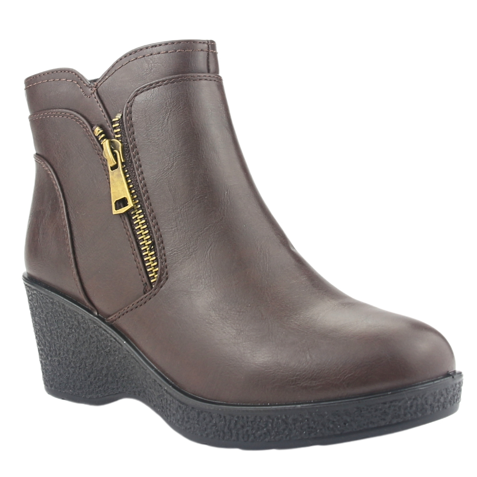 BOTIN CHALADA MUJER WINDY-2 CAFE  CASUAL - 3