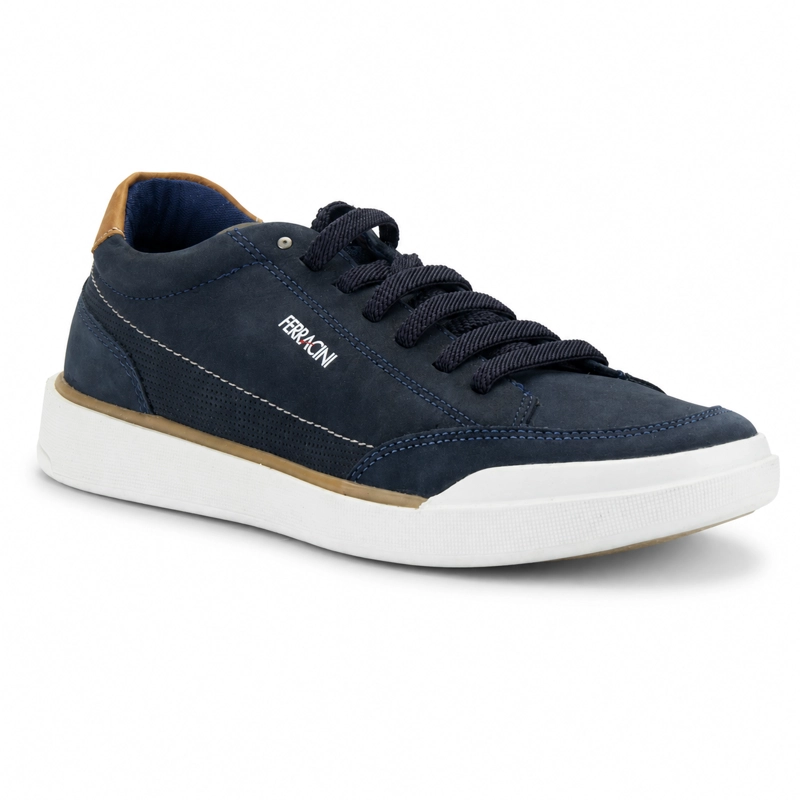 ZAPATILLAS HOMBRE FERRACINI CASUALES NEGRO 1056 N CUERO - 3