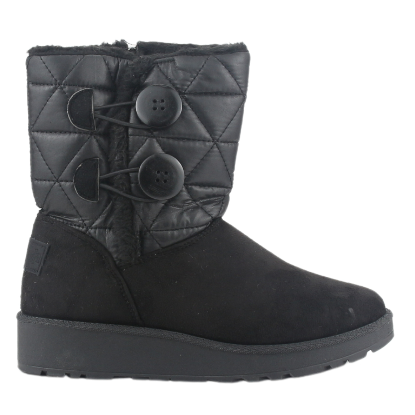 BOTIN CHALADA MUJER PINNEW-21 NEGRO CASUAL - 1