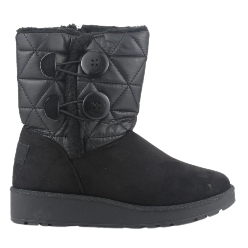 BOTIN CHALADA MUJER PINNEW-21 NEGRO CASUAL - 1