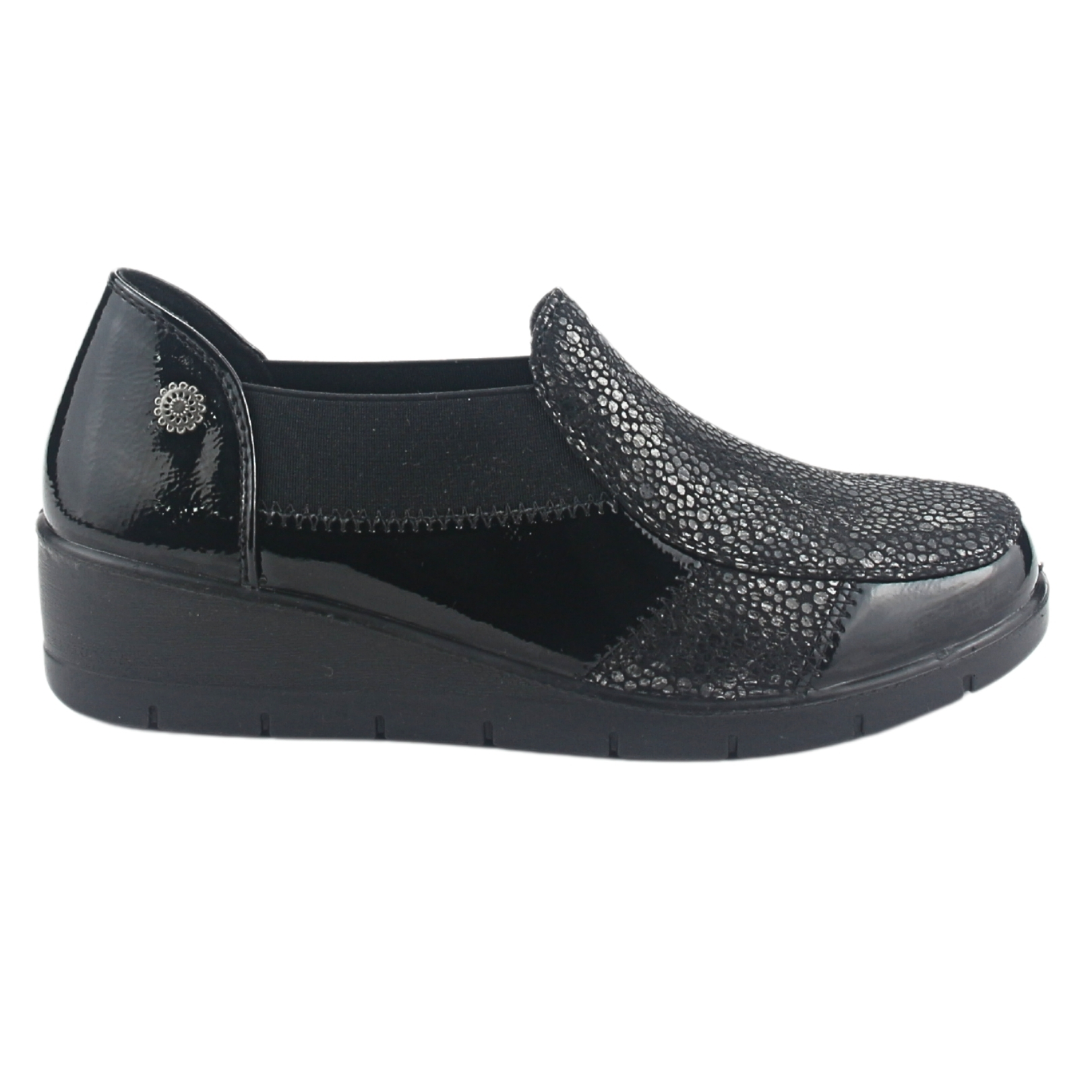 ZAPATO CHALADA MUJER OLGA-1 NEGRO CASUAL - 1