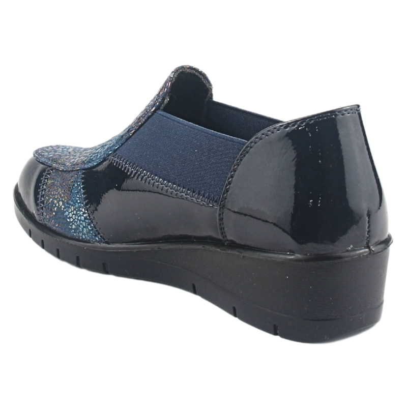 ZAPATO CHALADA MUJER OLGA-1 AZUL MARINO CASUAL - 4