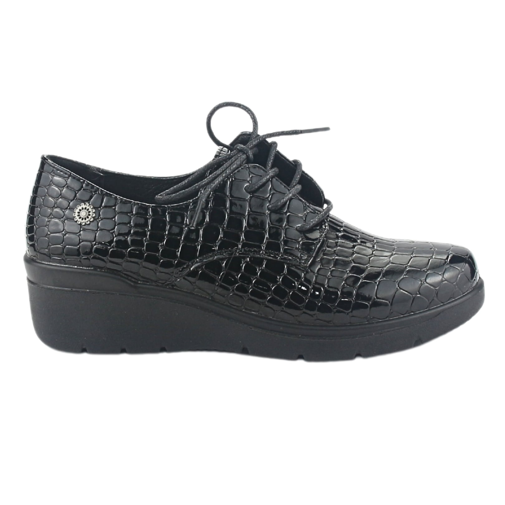 ZAPATO CHALADA MUJER MARA-1 NEGRO CASUAL - 1