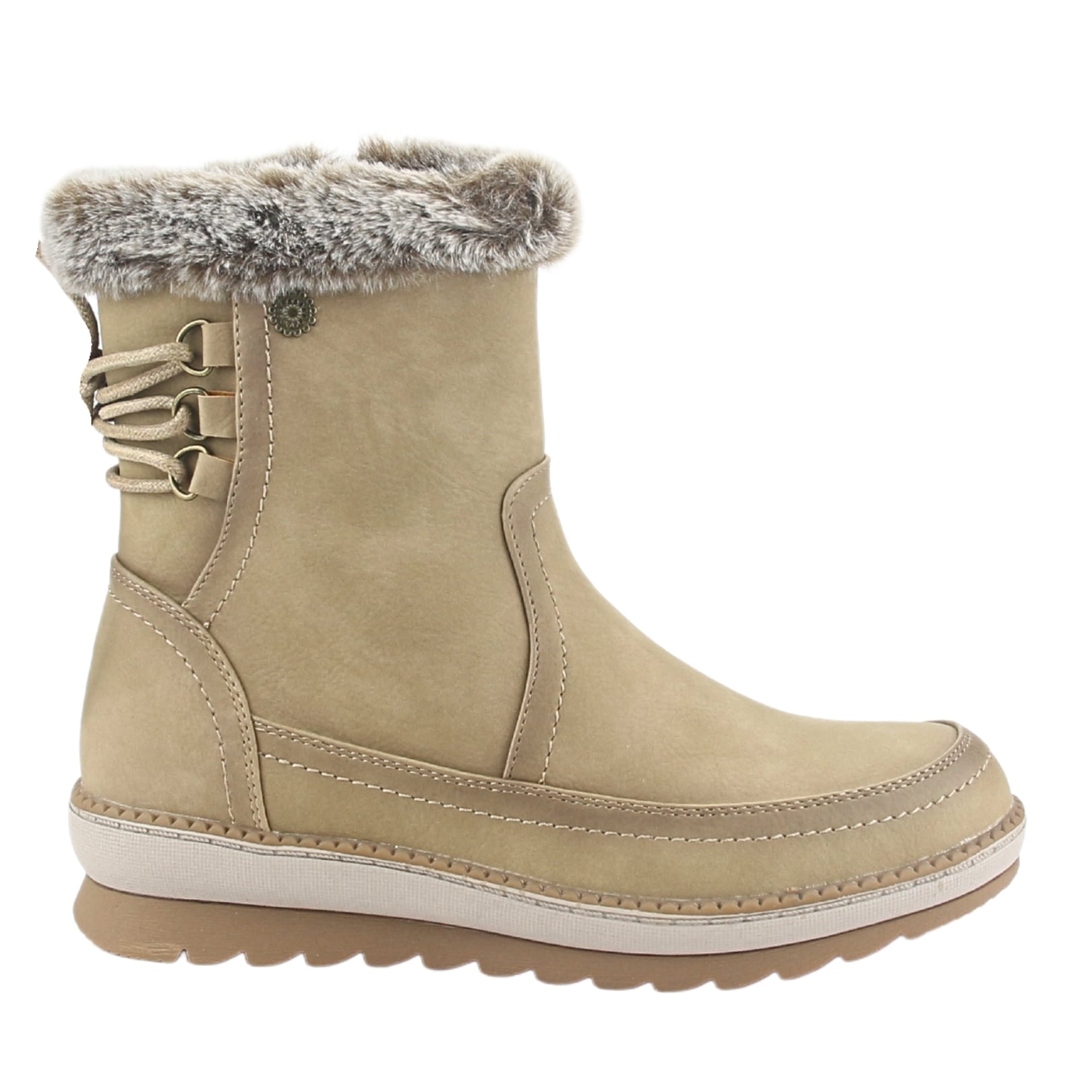 BOTIN CHALADA MUJER WINTER-12 TAUPE CASUAL - 1