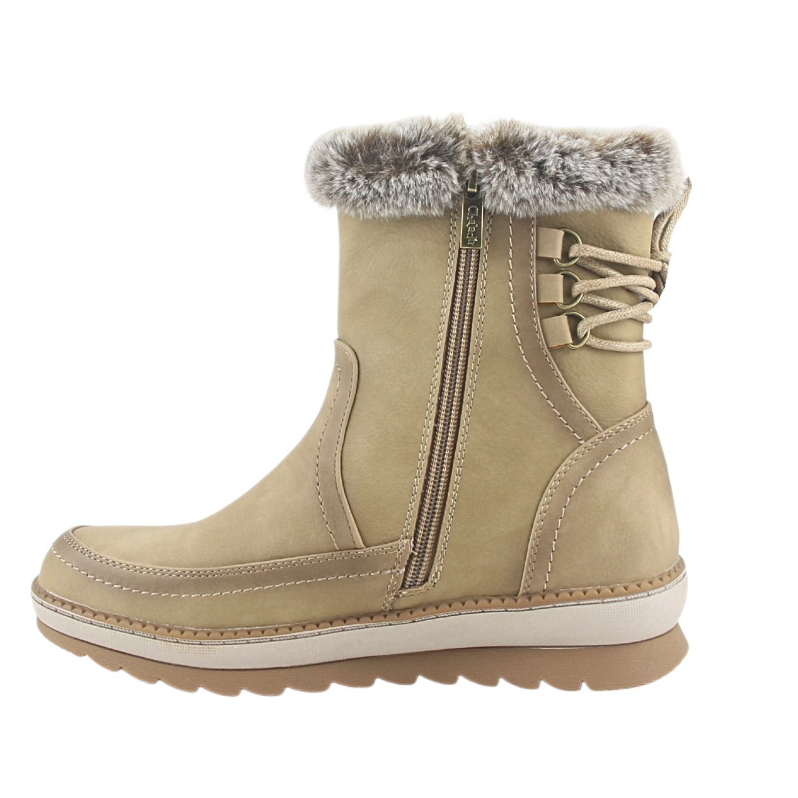 BOTIN CHALADA MUJER WINTER-12 TAUPE CASUAL - 2