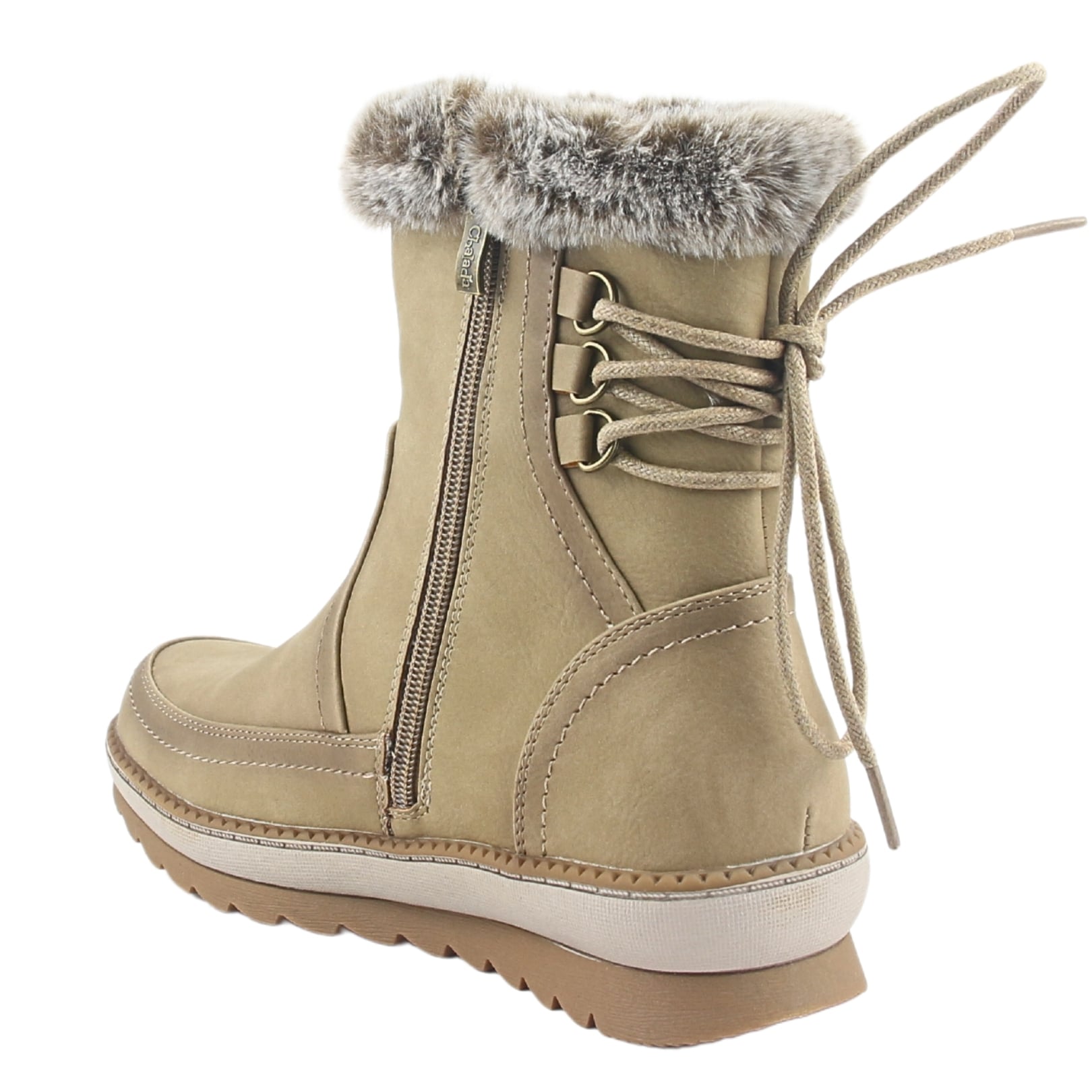 BOTIN CHALADA MUJER WINTER-12 TAUPE CASUAL - 4