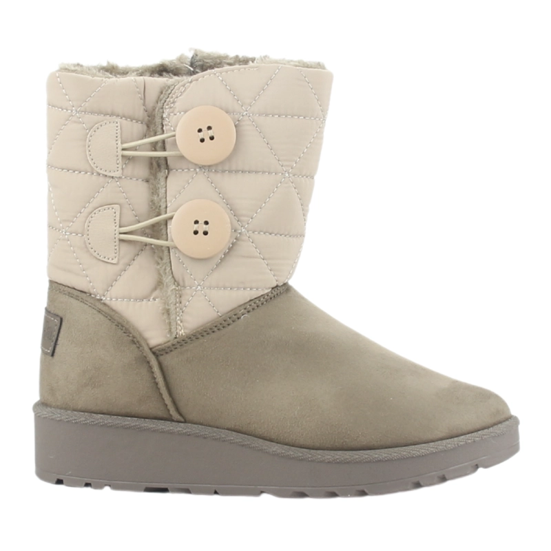 BOTIN CHALADA MUJER PINNEW-21 TAUPE CASUAL - 1