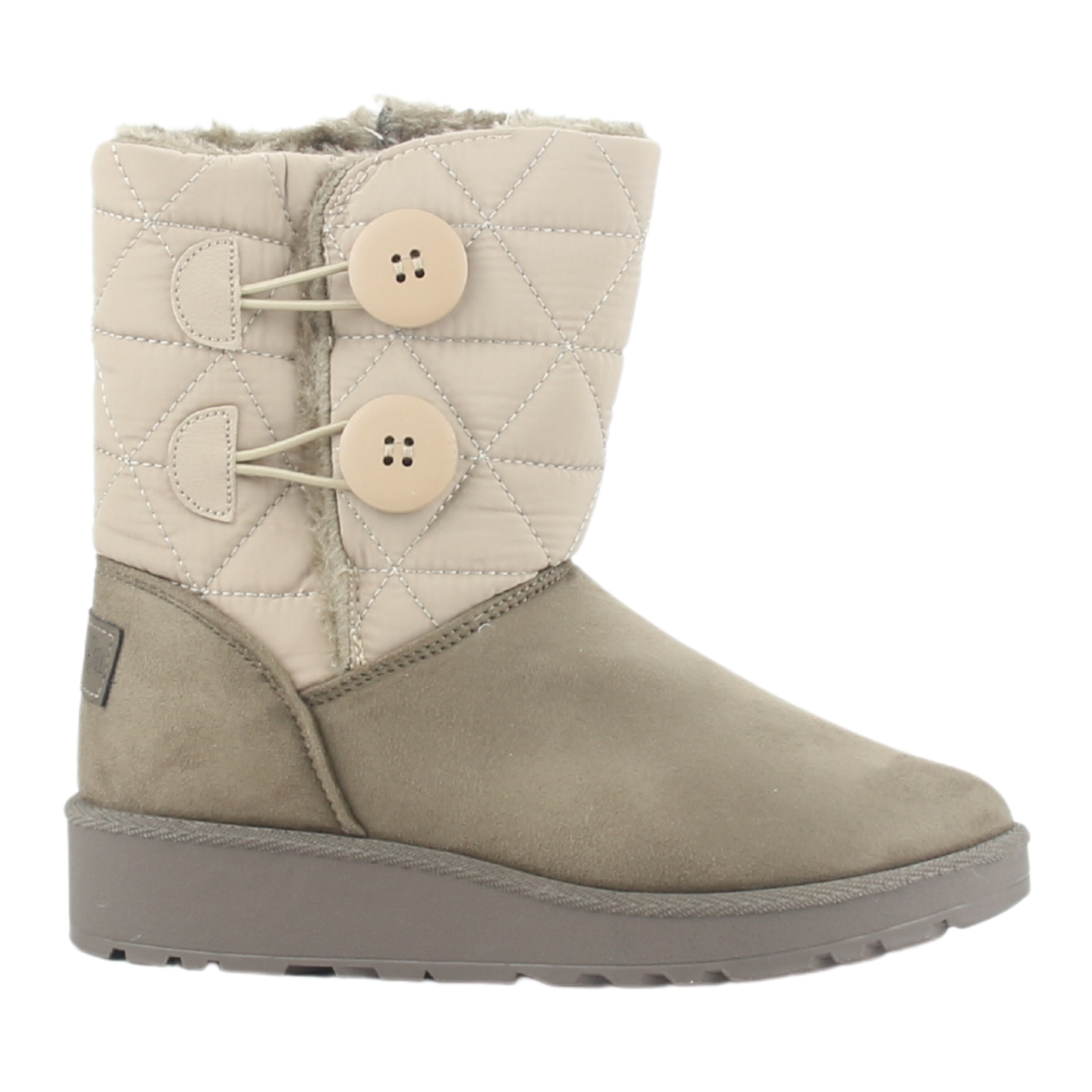 BOTIN CHALADA MUJER PINNEW-21 TAUPE CASUAL - 1