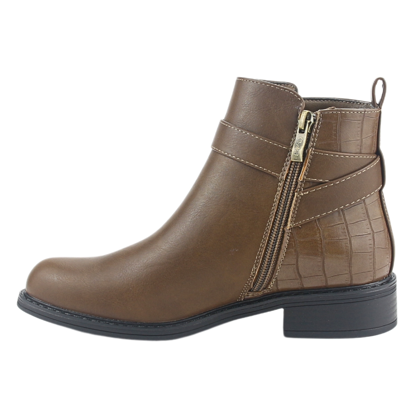 BOTIN CHALADA MUJER TRAFFA-51 TAUPE CASUAL - 2