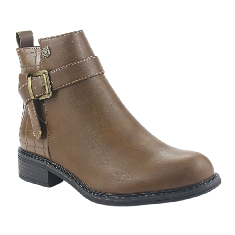 BOTIN CHALADA MUJER TRAFFA-51 TAUPE CASUAL - 3