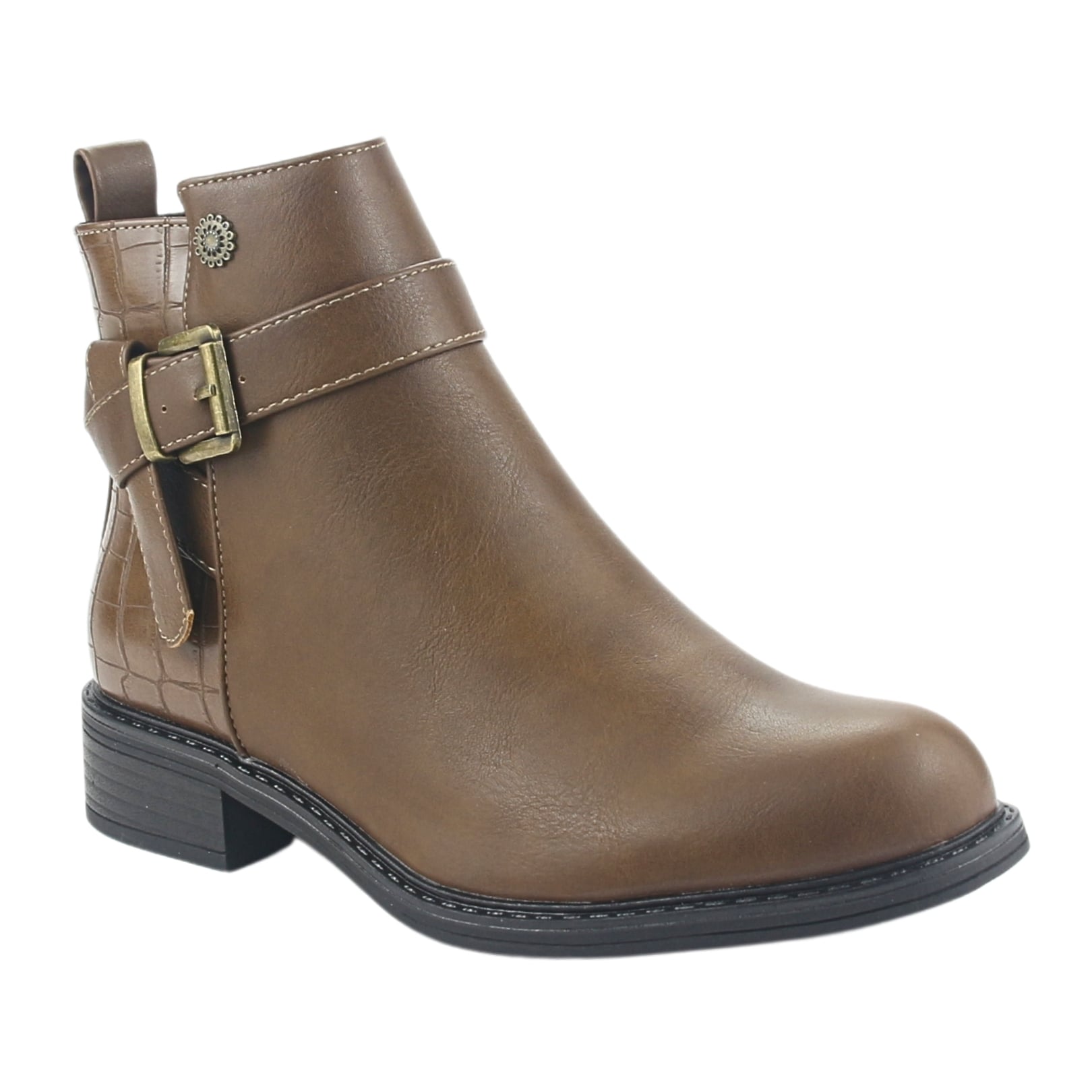 BOTIN CHALADA MUJER TRAFFA-51 TAUPE CASUAL - 3