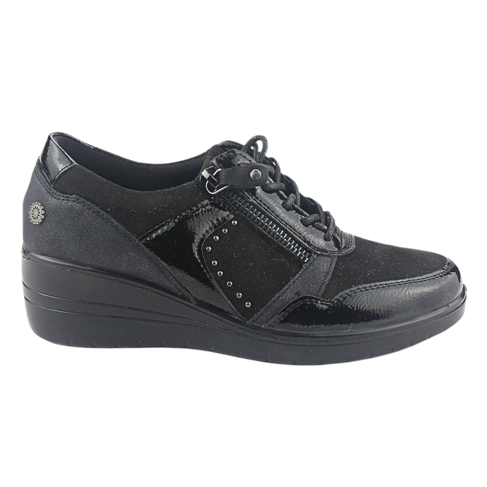 ZAPATILLAS MUJER CHALADA CASUALES NEGRO MATTER-100 - 1