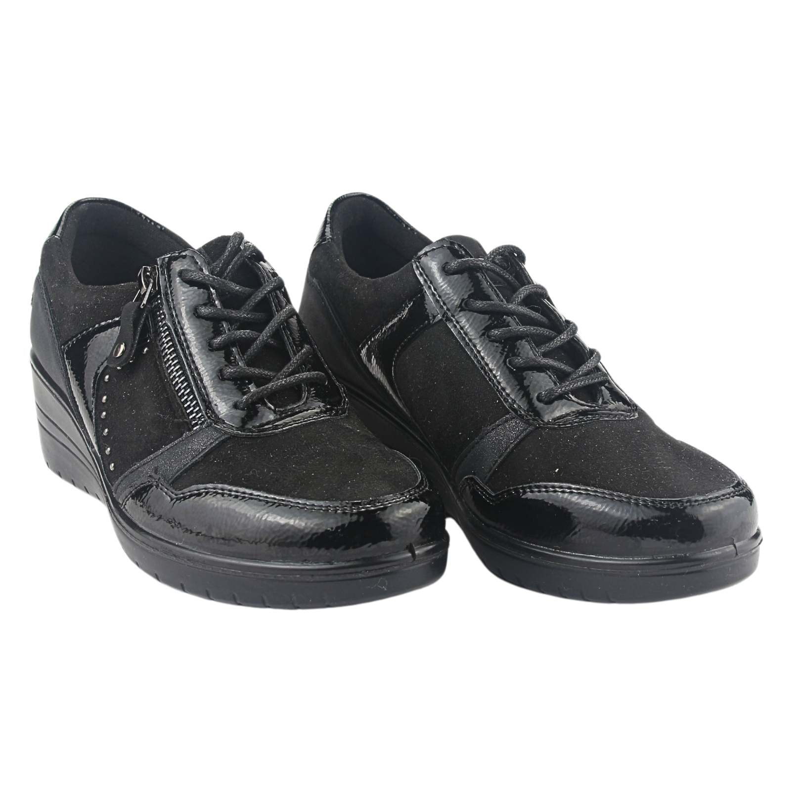 ZAPATILLAS MUJER CHALADA CASUALES NEGRO MATTER-100 - 5