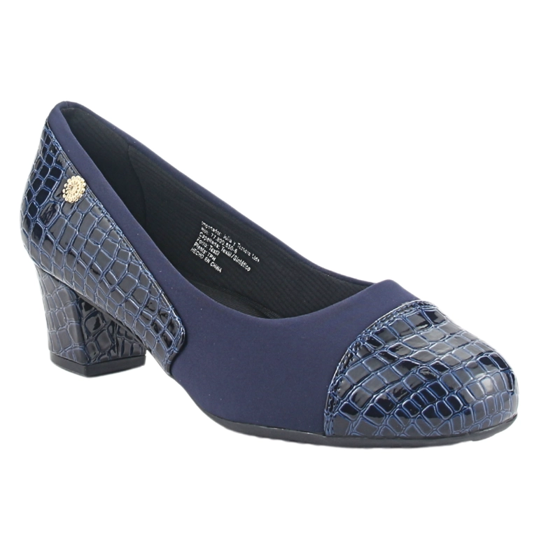 ZAPATO CHALADA MUJER FLEXI-15 AZUL MARINO CASUAL - 3