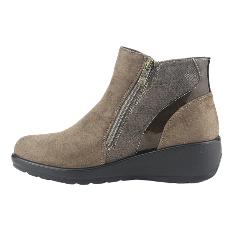 BOTIN CHALADA MUJER CONFORT-5 TAUPE CASUAL - 2