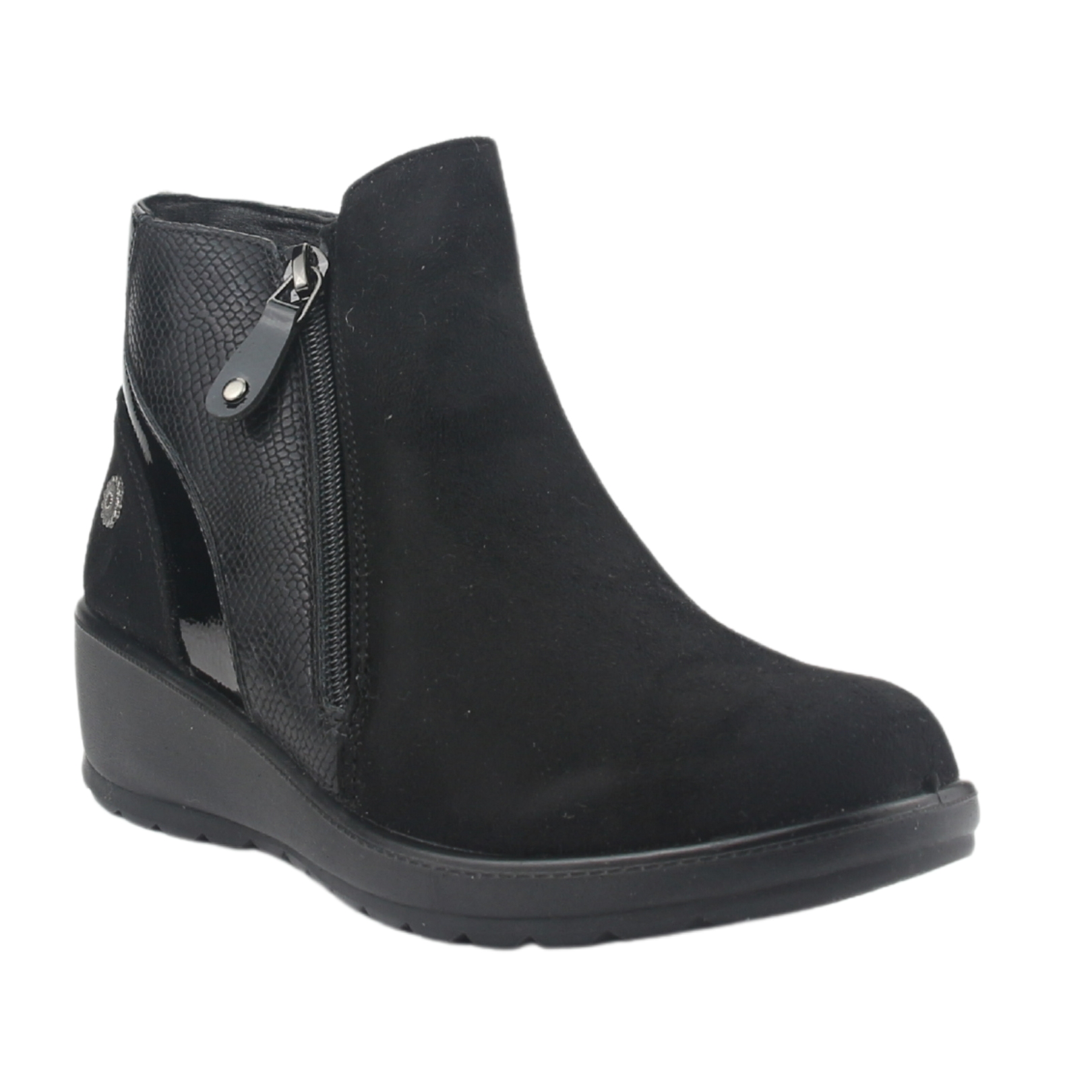 BOTIN CHALADA MUJER CONFORT-5 NEGRO CASUAL - 3