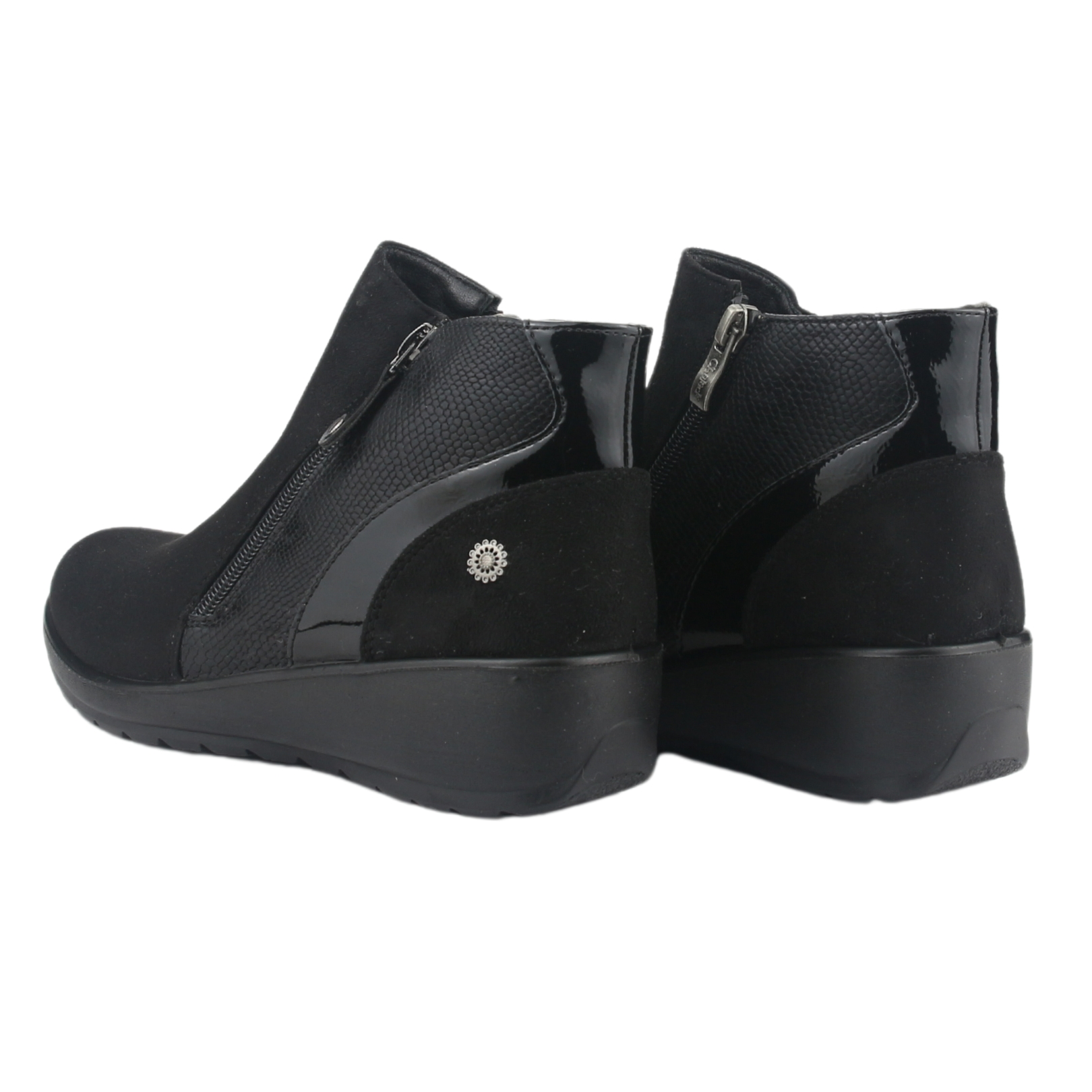 BOTIN CHALADA MUJER CONFORT-5 NEGRO CASUAL - 6