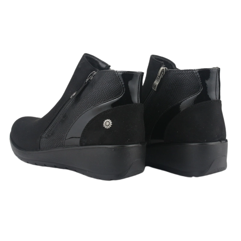 BOTIN CHALADA MUJER CONFORT-5 NEGRO CASUAL - 6