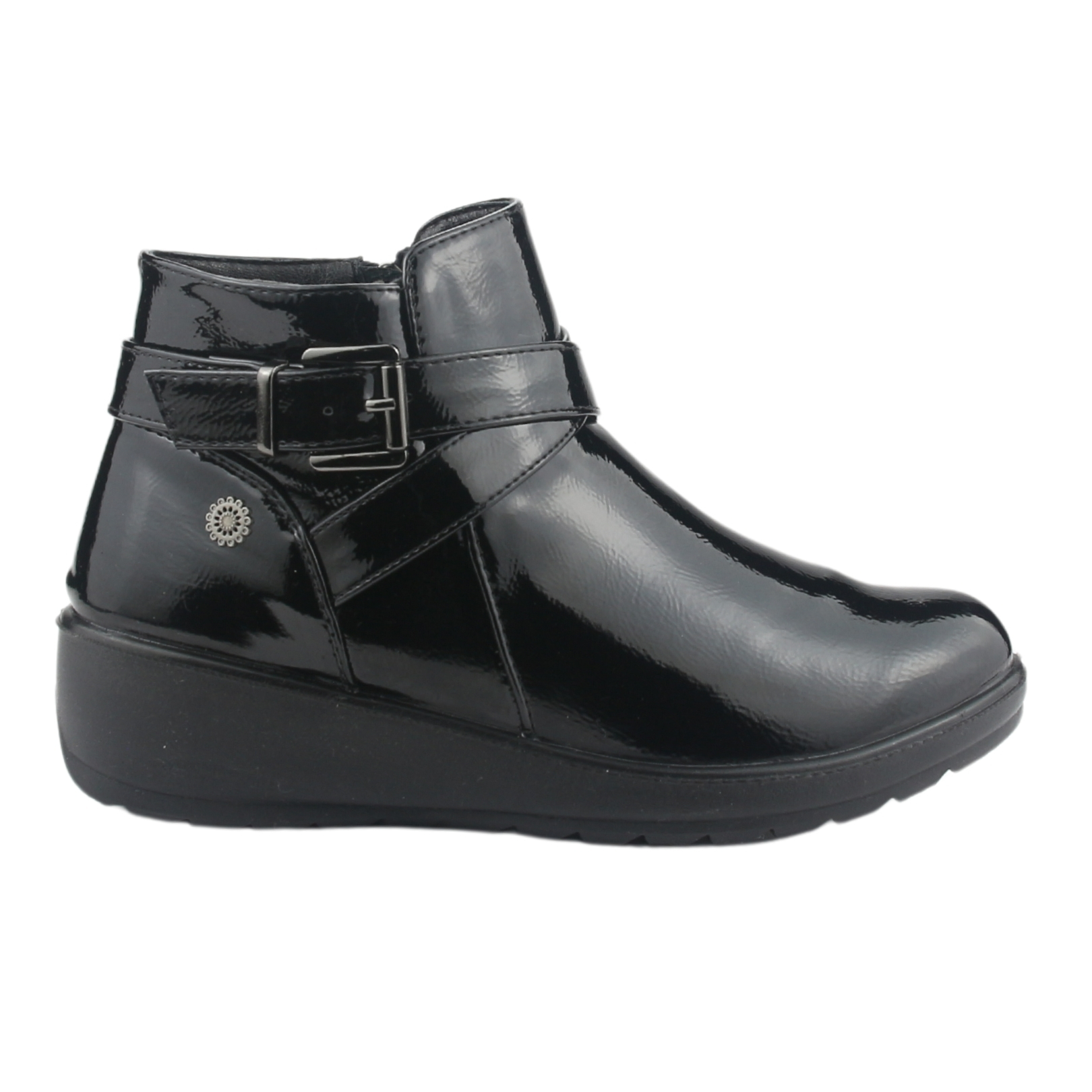 BOTIN CHALADA MUJER CONFORT-6 NEGRO CASUAL - 1