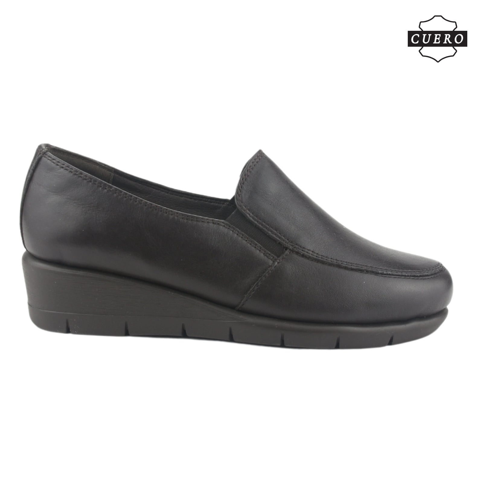 ZAPATO DE CUERO CHALADA MUJER CALAFATE-1 MARRON CASUAL - 2